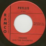 Phyllis by Frankie and the Favorites 45 Label