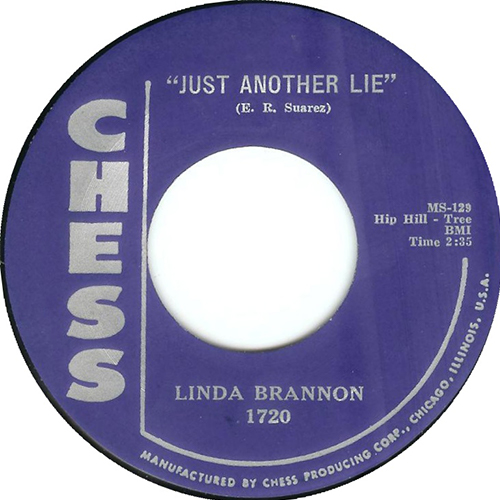 Just Another Lie by Linda Brannon 45 Label