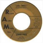 Like Twist by Bobby Page and the Riff-Raffs 45 Label