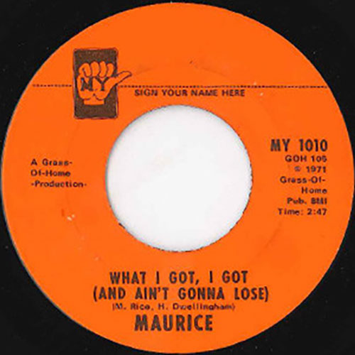 1971_What-I-Got-I-Got-And-Ain't-Gonna-Lose Label