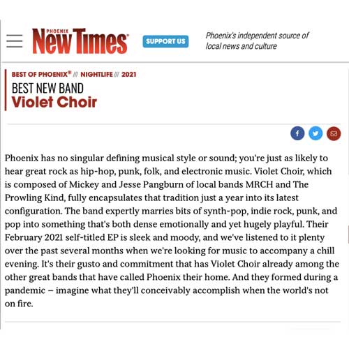 Violet Choir – BEST OF PHOENIX!