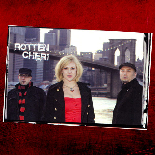 Rotten Cheri in front of Brooklyn Bridge Album Cover