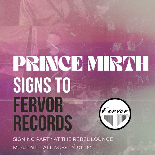 Prince Mirth Signing Party Poster