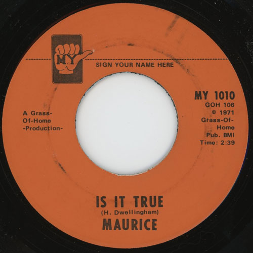 Maurice Is It True 45 Label