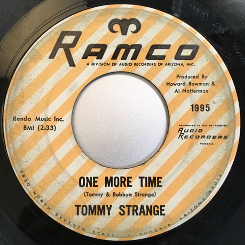 One More Time Tommy Strange Album Cover