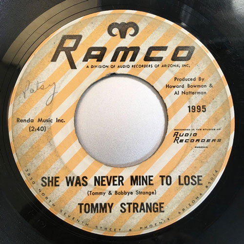 She Was Never Mine Label