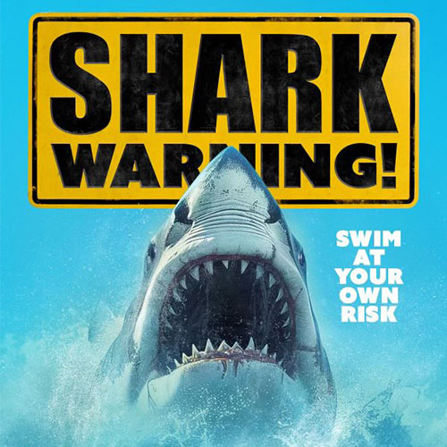 Shark Warning Poster