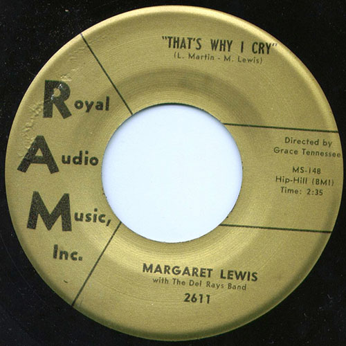 Margaret Lewis_That's Why I Cry_45_lable