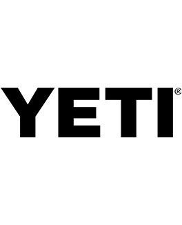 The word "YETI" in bold, black, capital letters on a white background